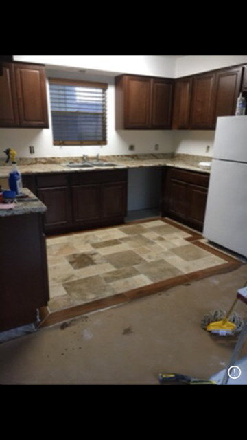 Travertine Kitchen Floor