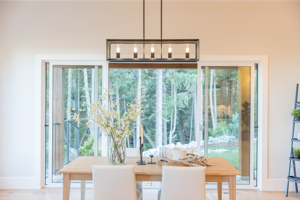 Inspiration for a large contemporary dining room remodel in Vancouver