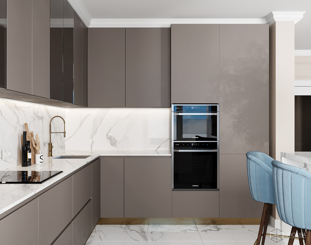 Проект кухни-столовой 27 кв.м