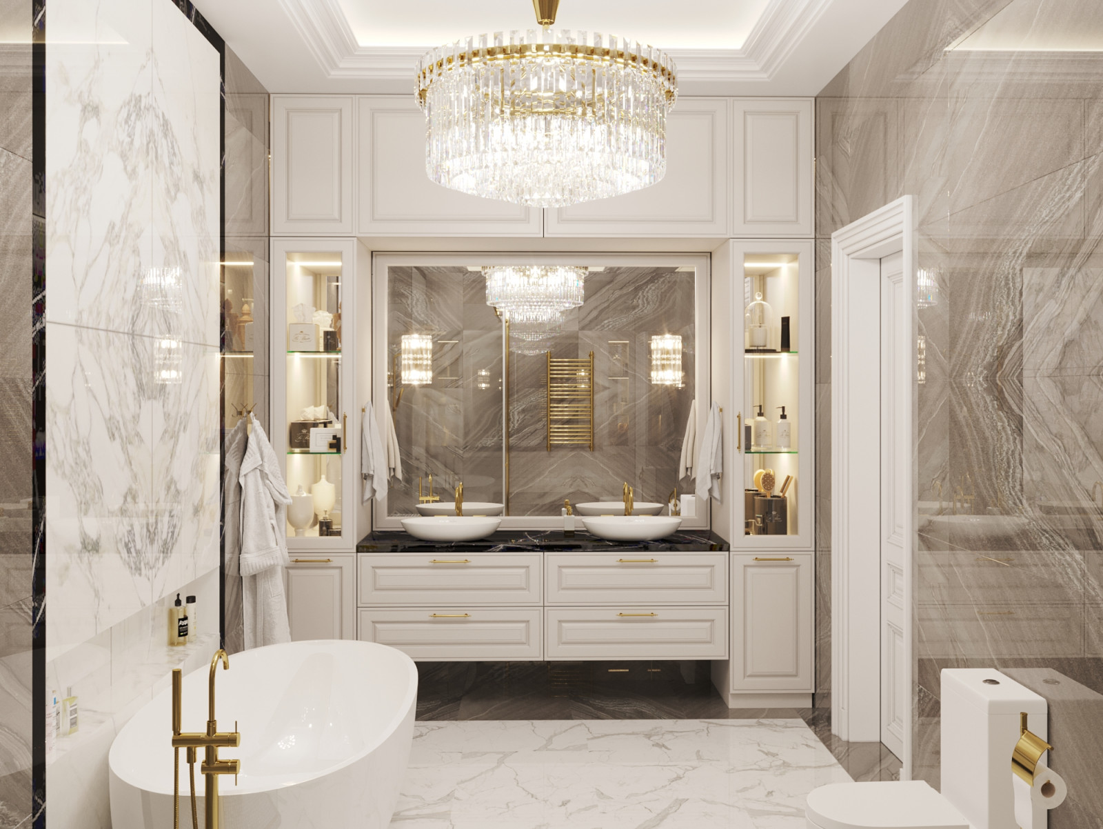 Ванная комната в классическом стиле