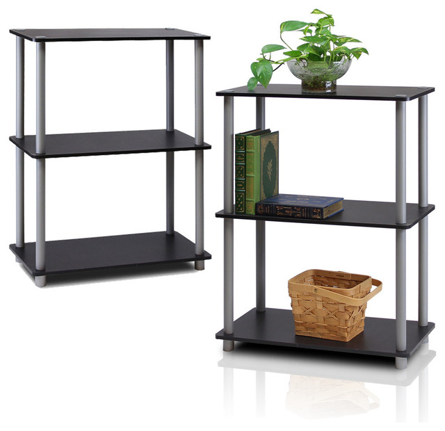 Furinno TurnNTube Toolless Shelf Contemporary Display And Wall