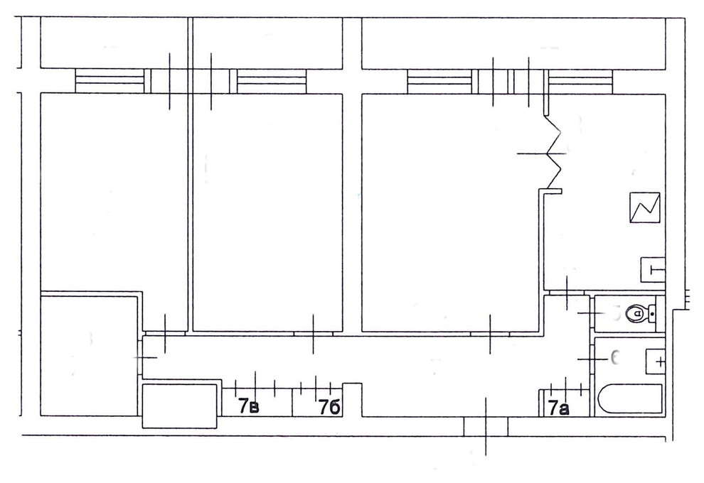 Трехкомнатная квартира (перепланировка по фэн шуй)