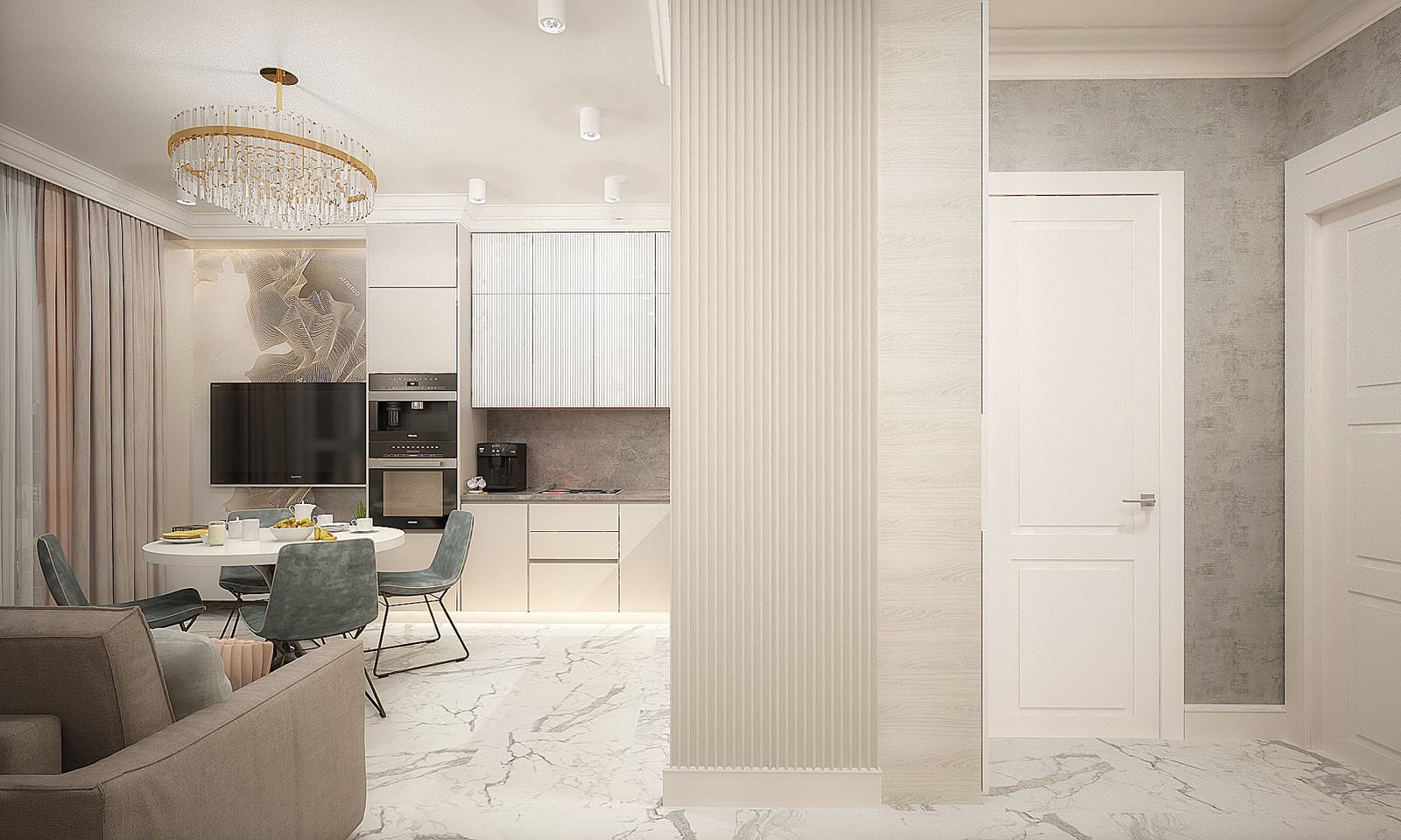 проект квартиры в Москве для семьи из четырех человек