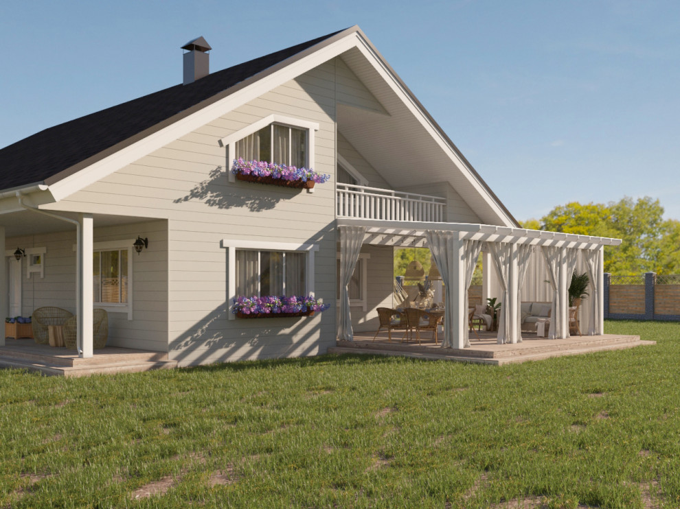 Редизайн фасадов загородного дома под Выборгом