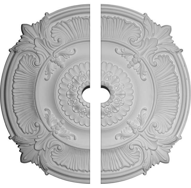 53 1 2 Od X 5 Id X 3 1 2 P Attica Acanthus Leaf Ceiling Medallion