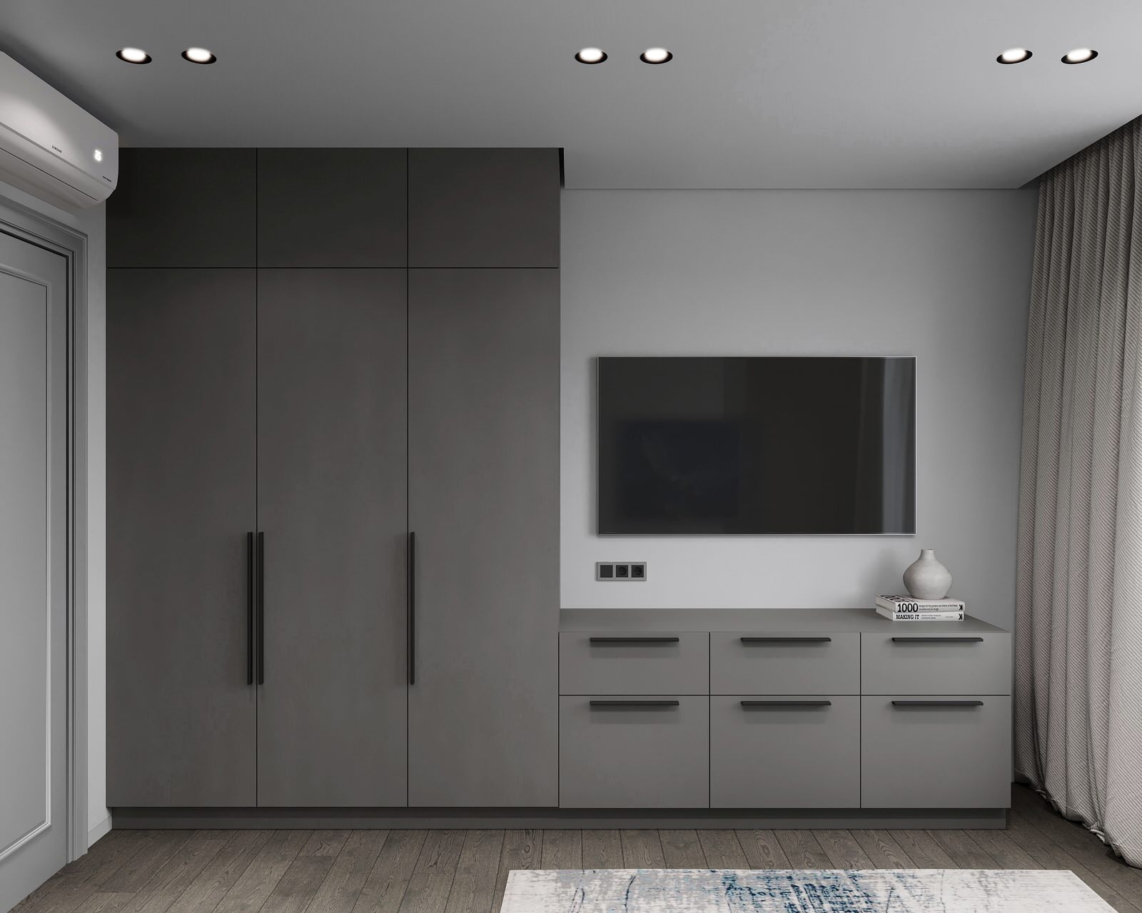 Дизайн интерьера квартиры с открытой террасой в жилом комплексе "Тармо"