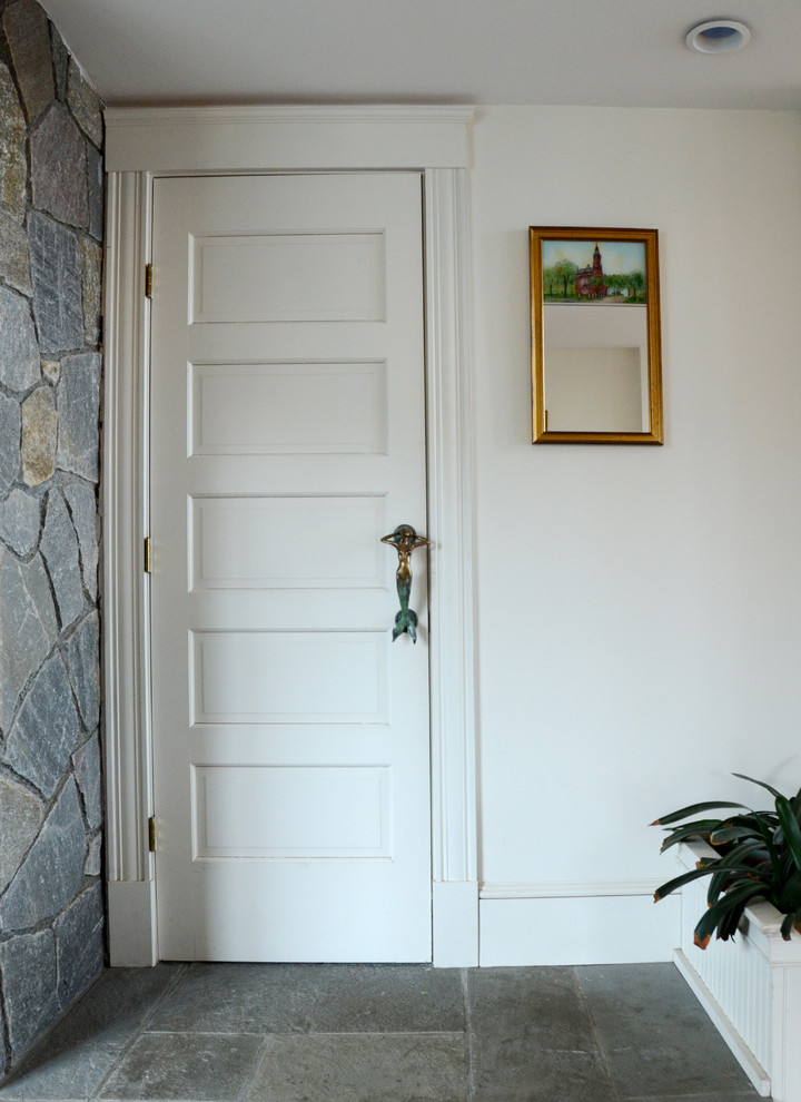 Inspiration for a coastal home design remodel in Boston