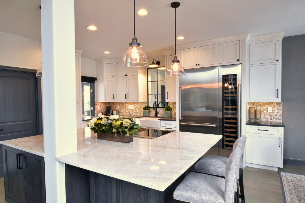 Inspiration for a transitional kitchen remodel in Denver