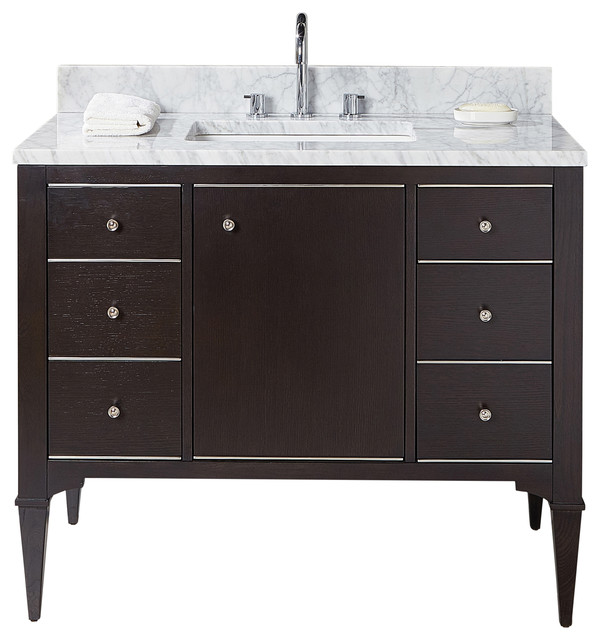 Fairmont Designs Charlottesville 42 Single Vanity Black Base Fairmont Designs Charlottesville 42 Single Vanity Black Base Cabinet Only