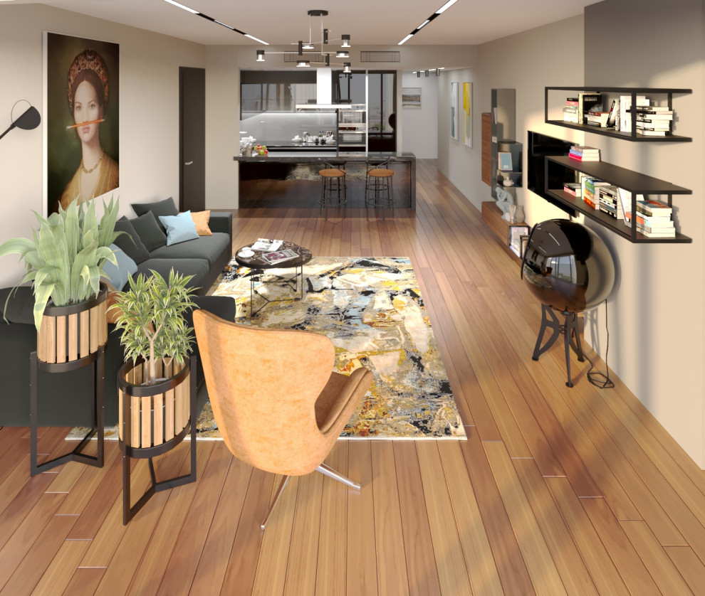 Башня ОКО гостиная-кухня