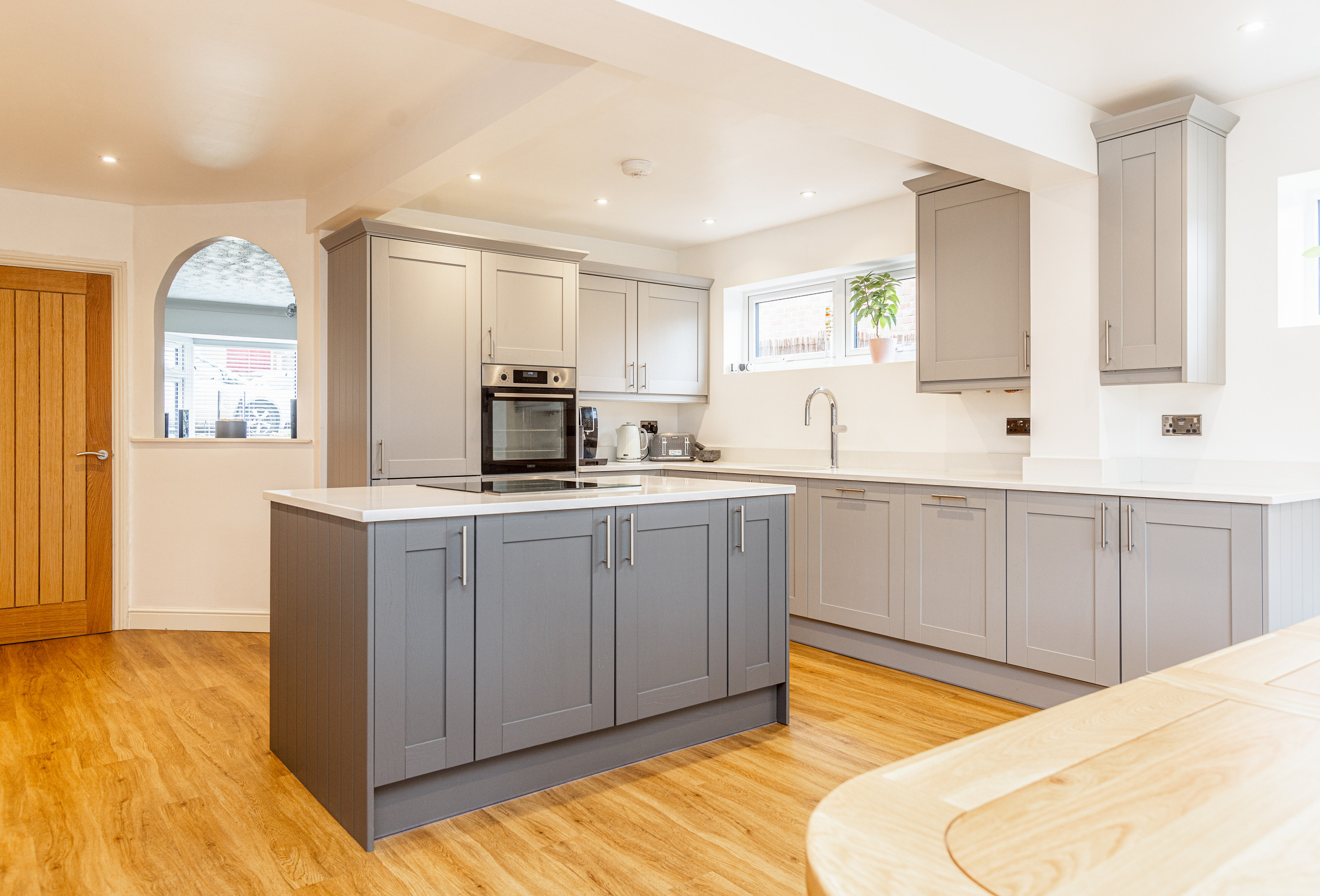 Kitchen and kitchen island
