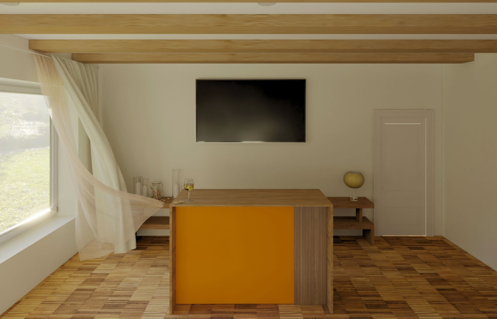 Проект квартиры с "загородным мотивом"