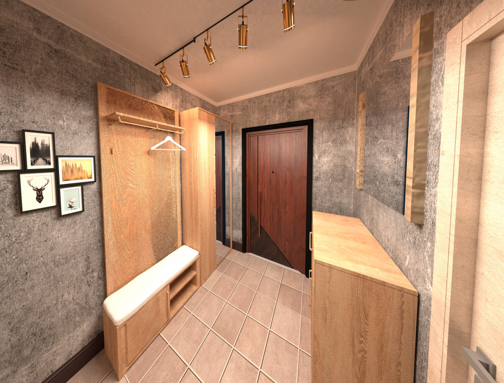 Однокомнатная квартира 34 кв.м. в трёх стилистических решениях.