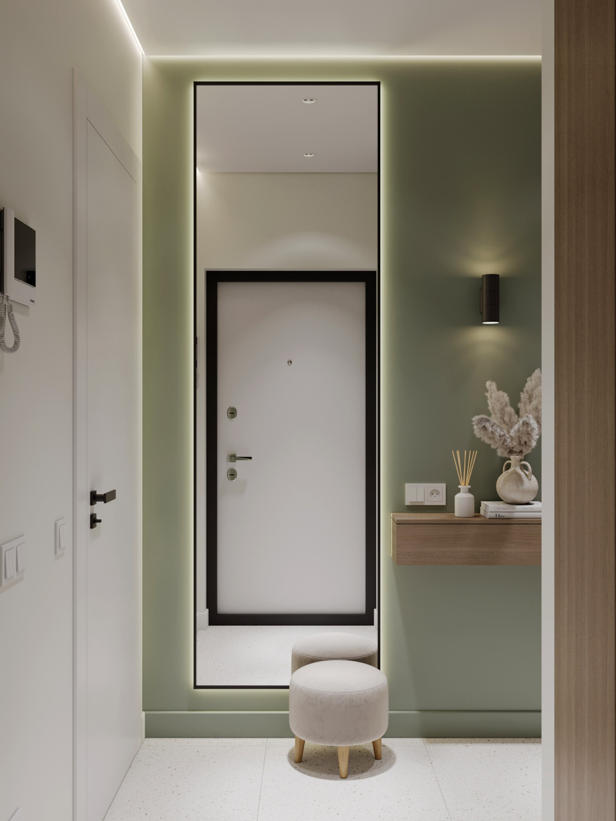 Трехкомнатная квартира в городе Дубнаа