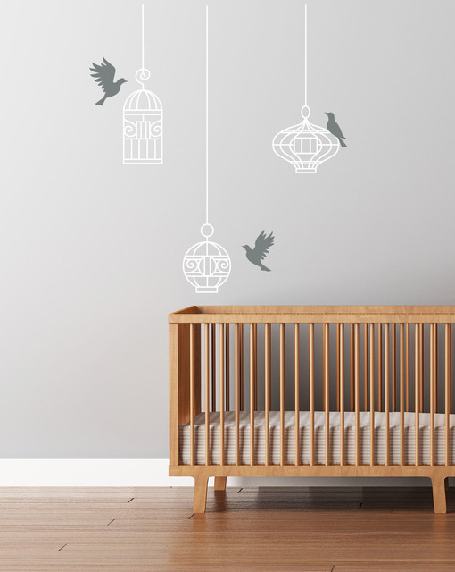 Birds and Cages Decal