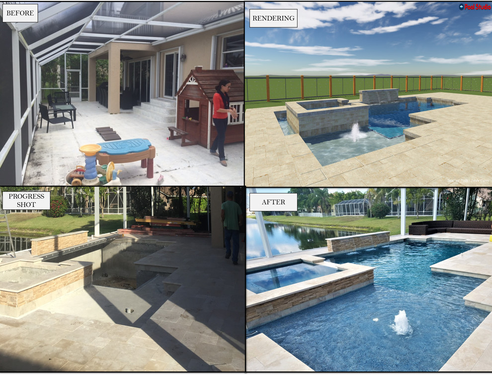 Home design - transitional home design idea in Miami