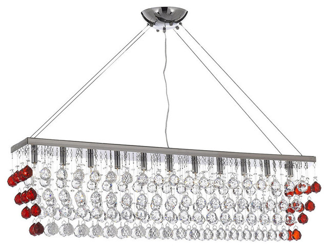 Modern Crystal Raindrop 11 Light Chandelier Contemporary Crystal Raindrop 11 Light Chandelier