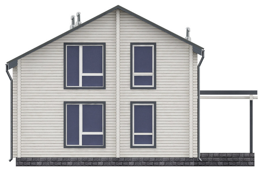 Деревянный дом из клееного бруса 185 кв.м. (СП-185)