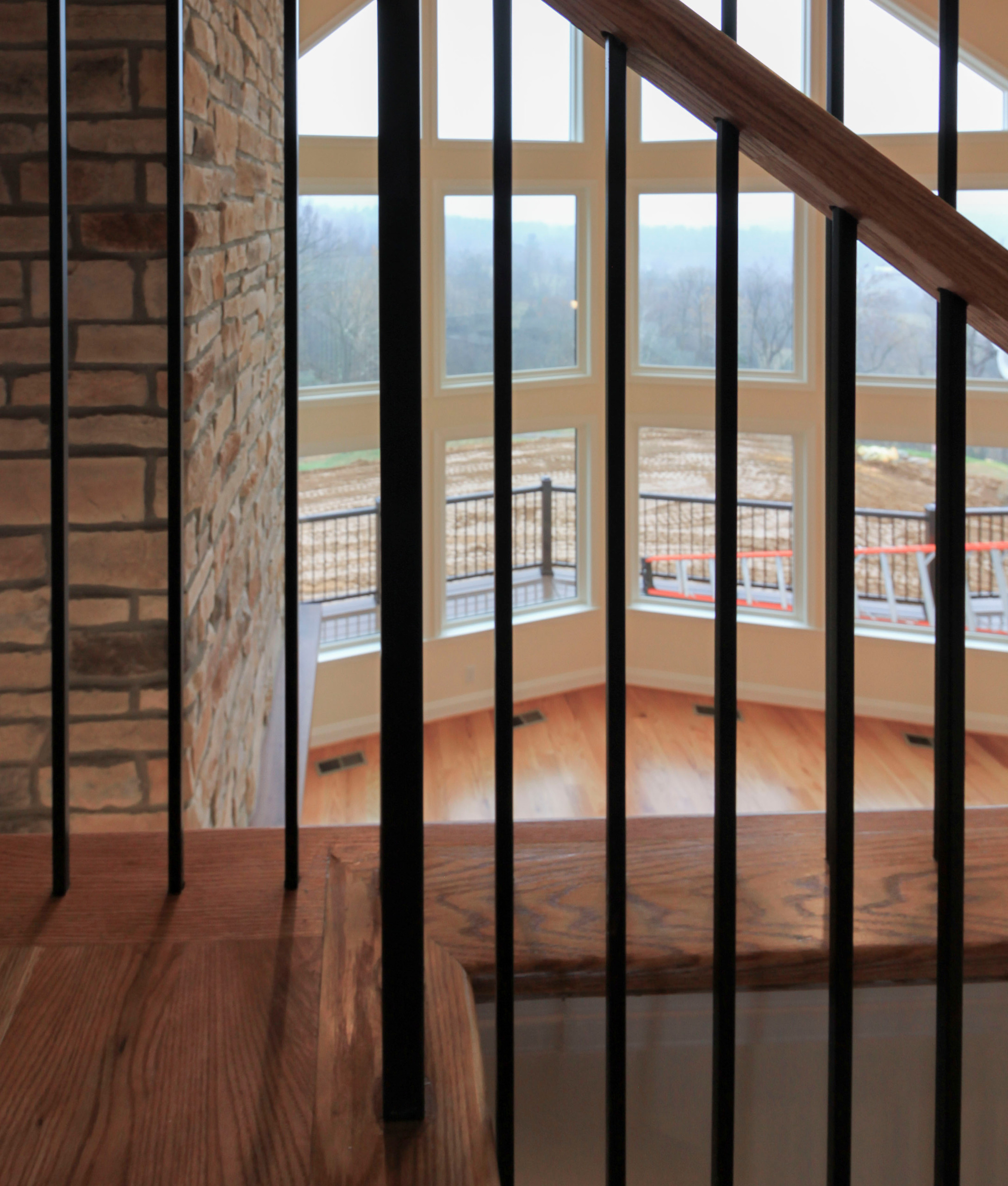 97_Airy Straight-Floating Staircase in Transitional-Mountain Home, Luray, VA 228