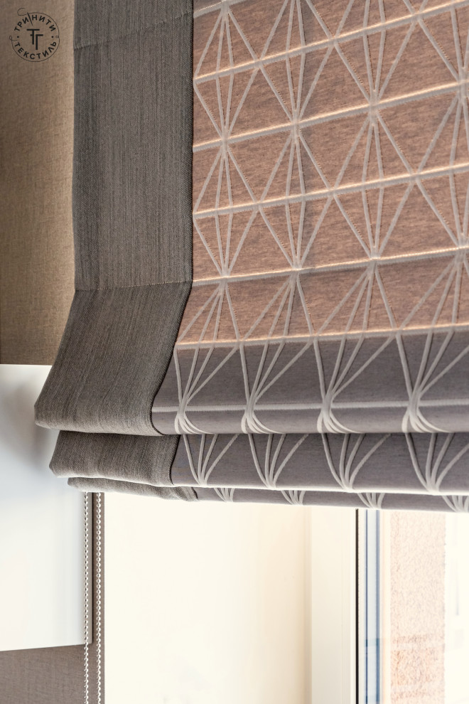 Уютное текстильное оформление загородного дома