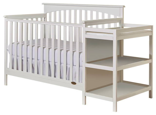 Dream On Me Chloe 5 in 1 Convertible Crib With Changer, White
