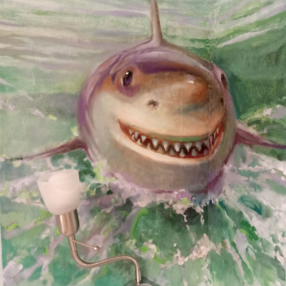 акула на день рождения.