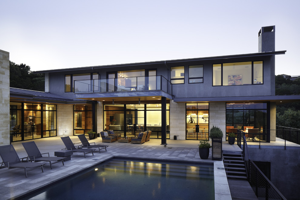 Inspiration for a contemporary exterior in Austin.