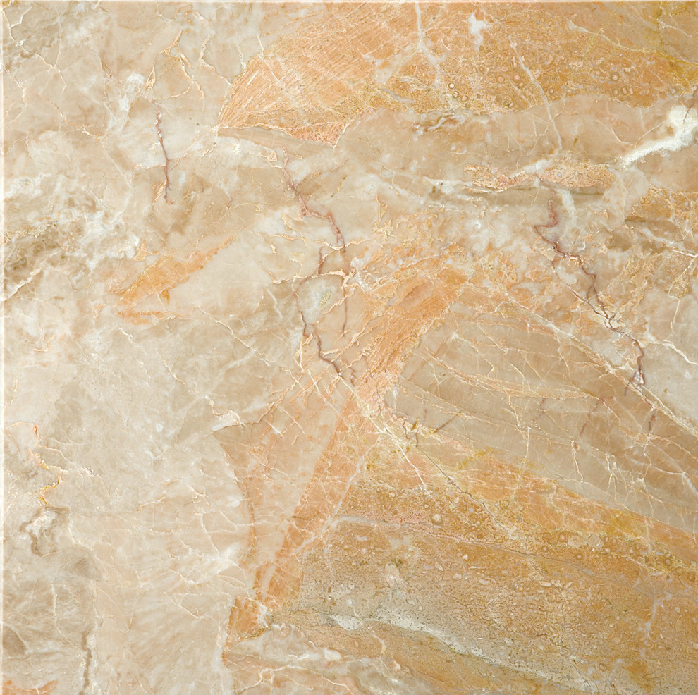 Marble Breccia Oniciata 12"x12" Marble Floor Tile, Set of 1