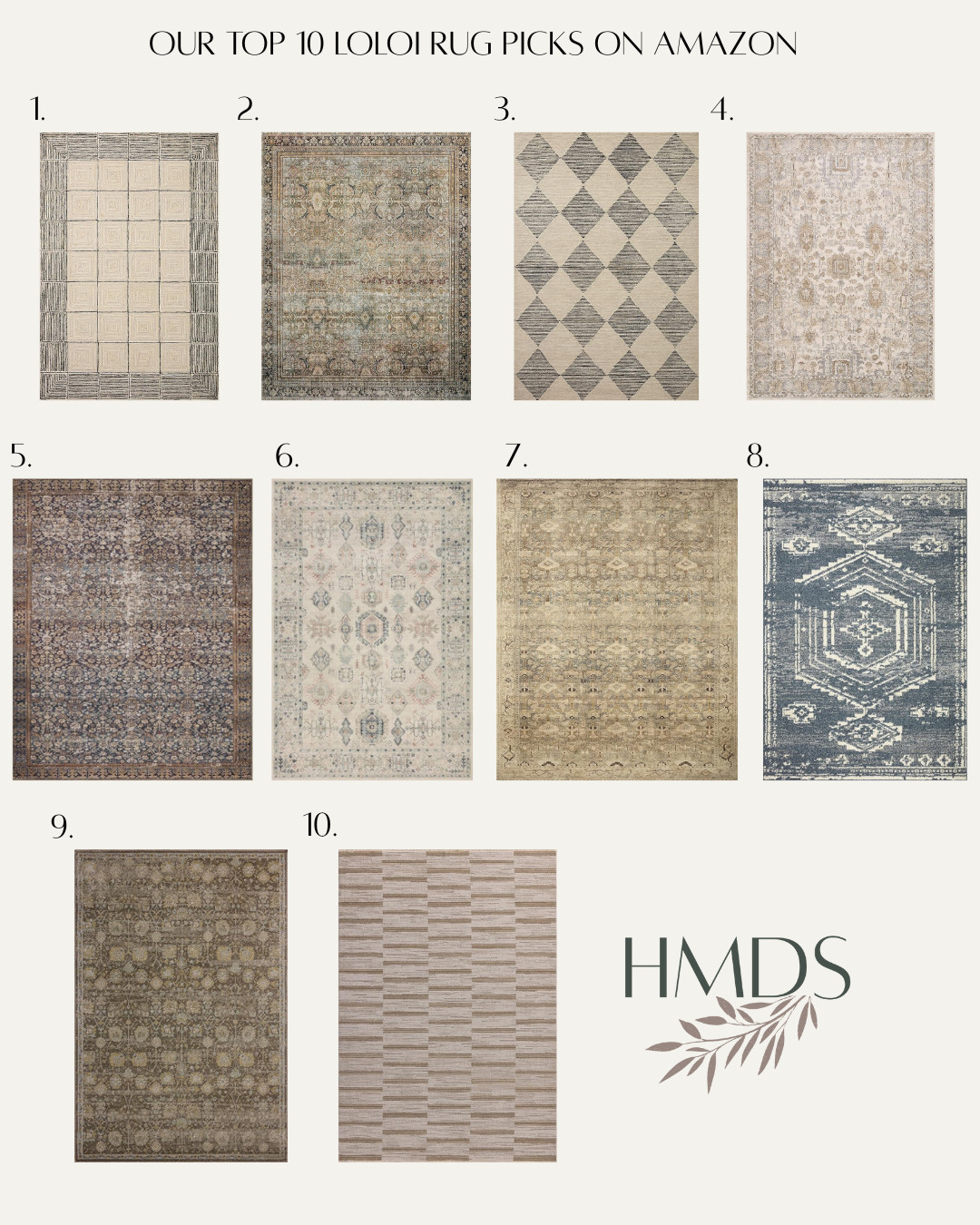 Our Top 10 Loloi Rug Picks on Amazon