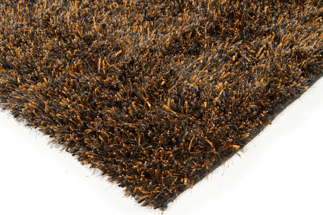 Chandra Rugs Tulip Hand-Woven Contemporary Rug, Rectangular Brown/Black ...