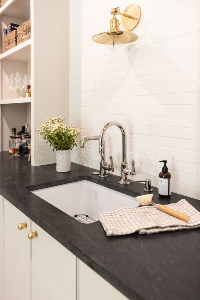 Inspiration for a transitional home design remodel in Phoenix