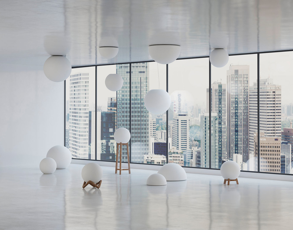 Светильники шар в интерьере