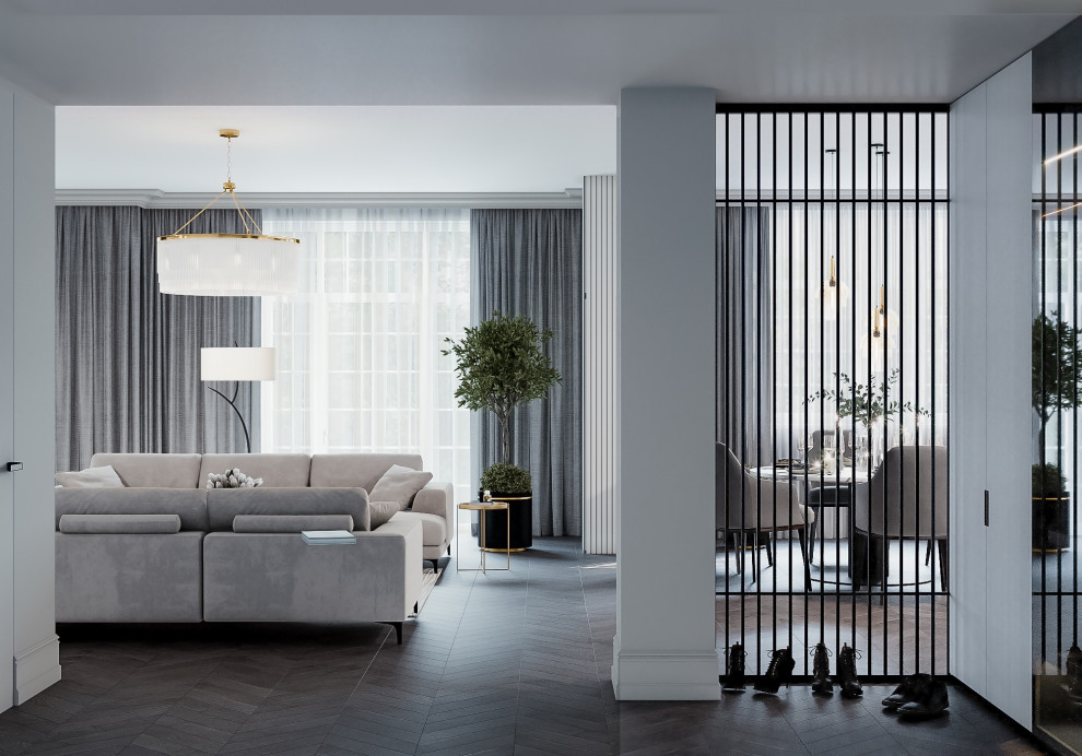 Светлая квартира в стиле неоклассика