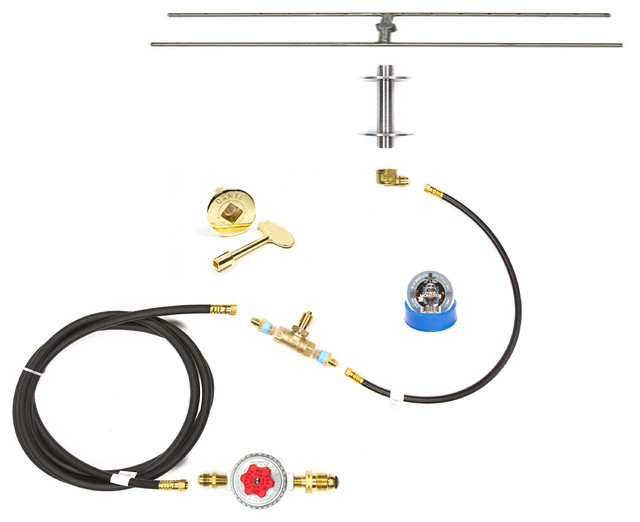 30 Low Profile H Burner And Complete Deluxe Propane Fire Pit Kit 30 Low Profile H Burner And Complete Deluxe Propane Fire Pit Kit Contemporary Accessories By Easy Pits