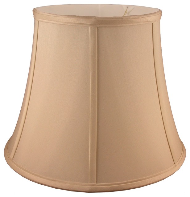 Kingbury Round Bell Faux Silk Lampshade Transitional Lamp Shades Kingbury Round Bell Faux Silk Lampshade With Clip On Candle Bulb 0 5