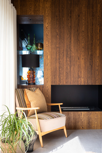 Mid-Century Modern Beach House retro-living-room