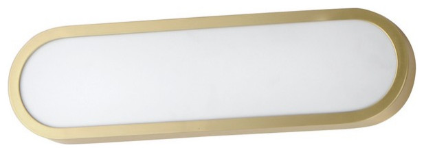 Latitude 1-Light LED Bathroom Vanity Light Sconce in Gold