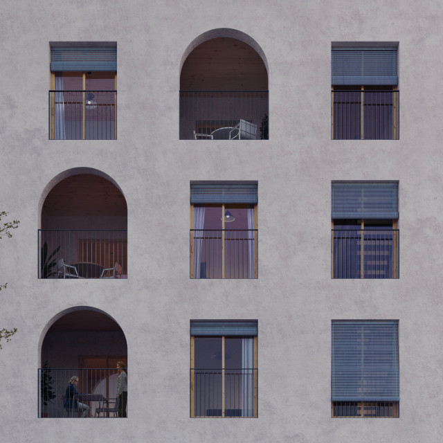 Edifici Plurifamiliar a Vilanova contemporary-house-exterior
