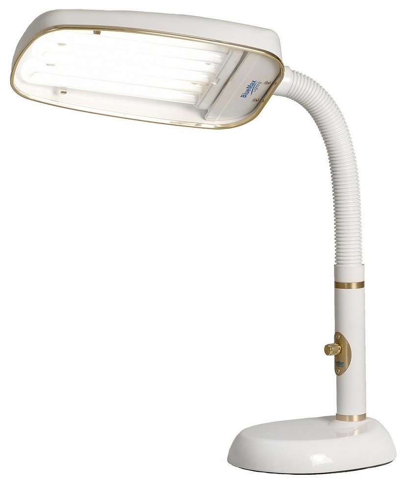 Bluemax 1 Light Full Spectrum Desk Lamp White Contemporary