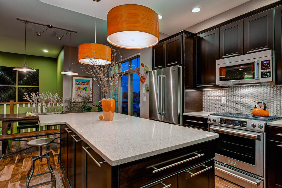 Inspiration for a transitional kitchen remodel in Denver