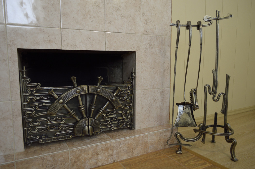 Оформление каминов художественной ковкой