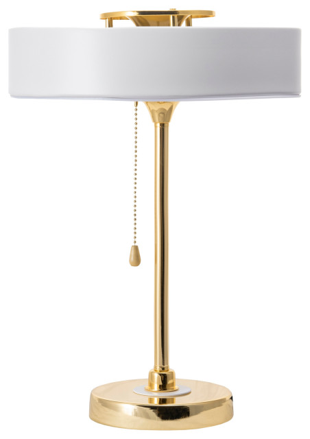 Nuloom 17 Iron Stemmed Candlestick, Brass Table Lamp Modern