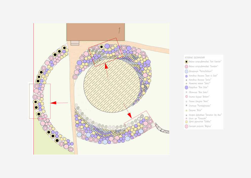 Дизайн цветника
