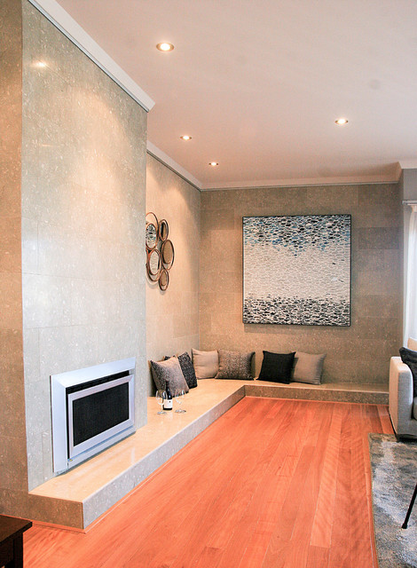 By the fire modern-living-room