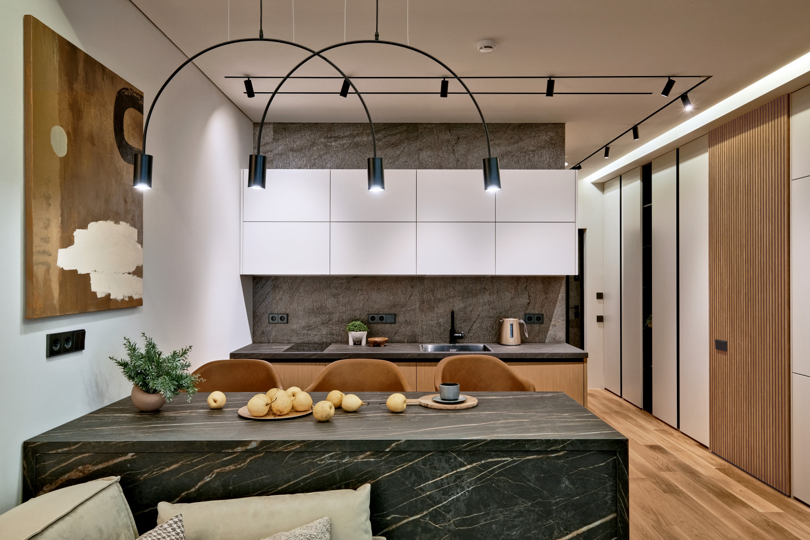 Фото. Роскошные ВИП апартаменты, Сан Сити, 55м, Теплый минимализм