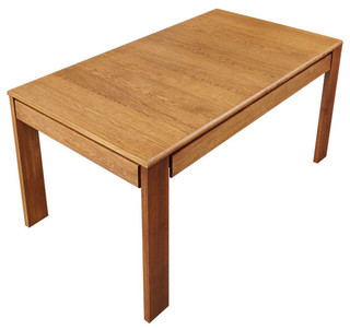 8 Person Olten Oiled Oak Extending Dining Table With Drawers