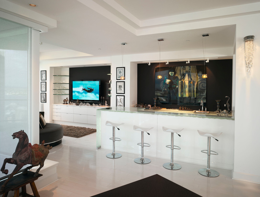 Home Theater - Modern - Home Bar - Seattle - by Wipliance