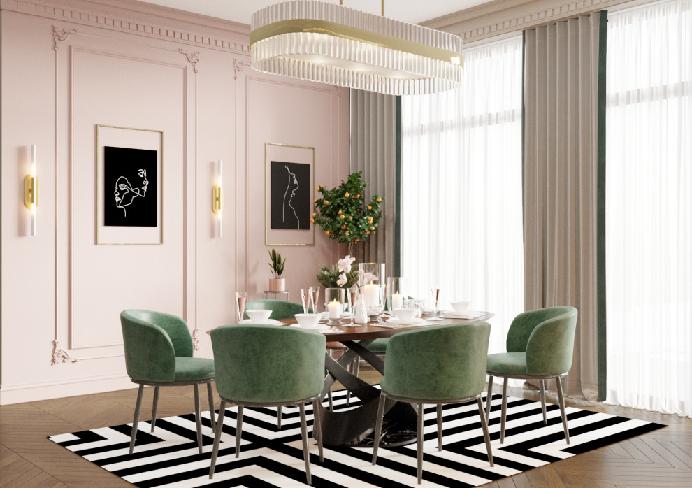 Столовая зона в гостиной