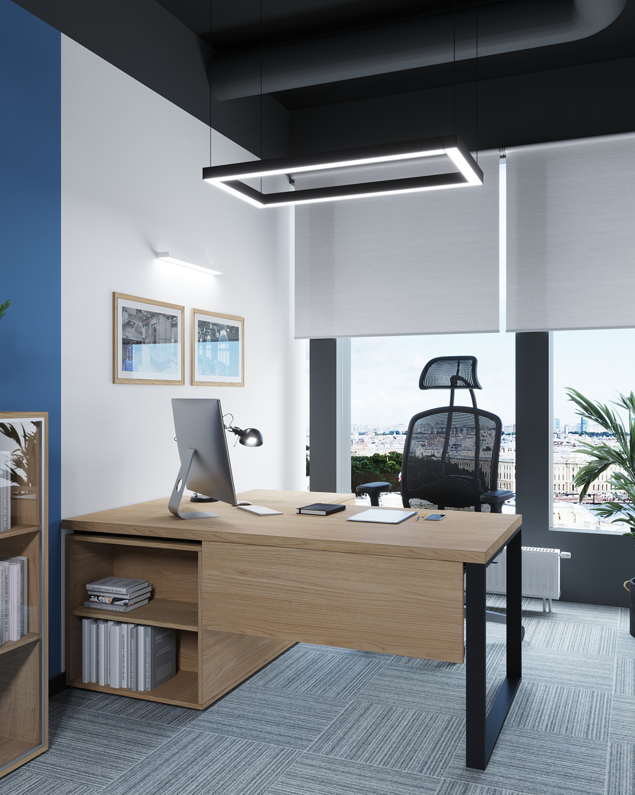 Интерьер офиса компании "ВЕЗА" в бизнес-центре Neboplaza в г. Екатеринбурге