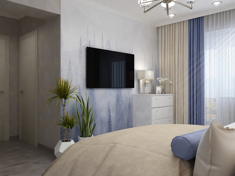 Спальня. 2 варианта визуализации & реализация